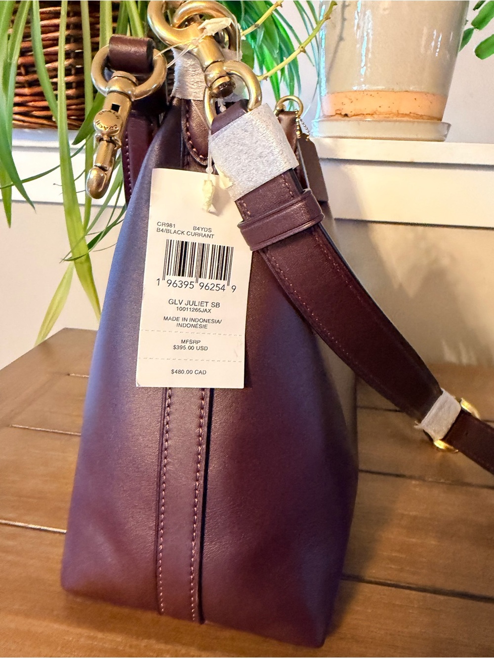 Coach Juliet Shoulder Bag - Black Currant - Picture 4 of 10